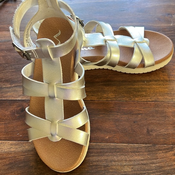 Nina Girls Silver Sandals Size 1 - Picture 3 of 6